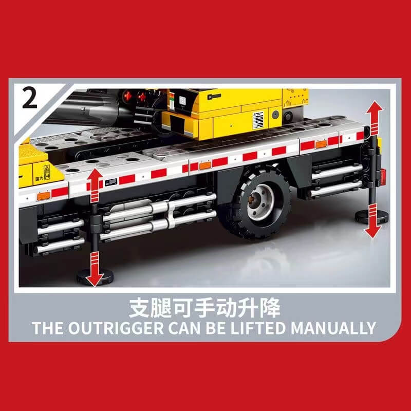 SEMBO 712022 SANY Truck Crane - Heavy Duty Construction Vehicle for Lifting & Loading | Perfect for Construction Sites, Road Work & Industrial Projects