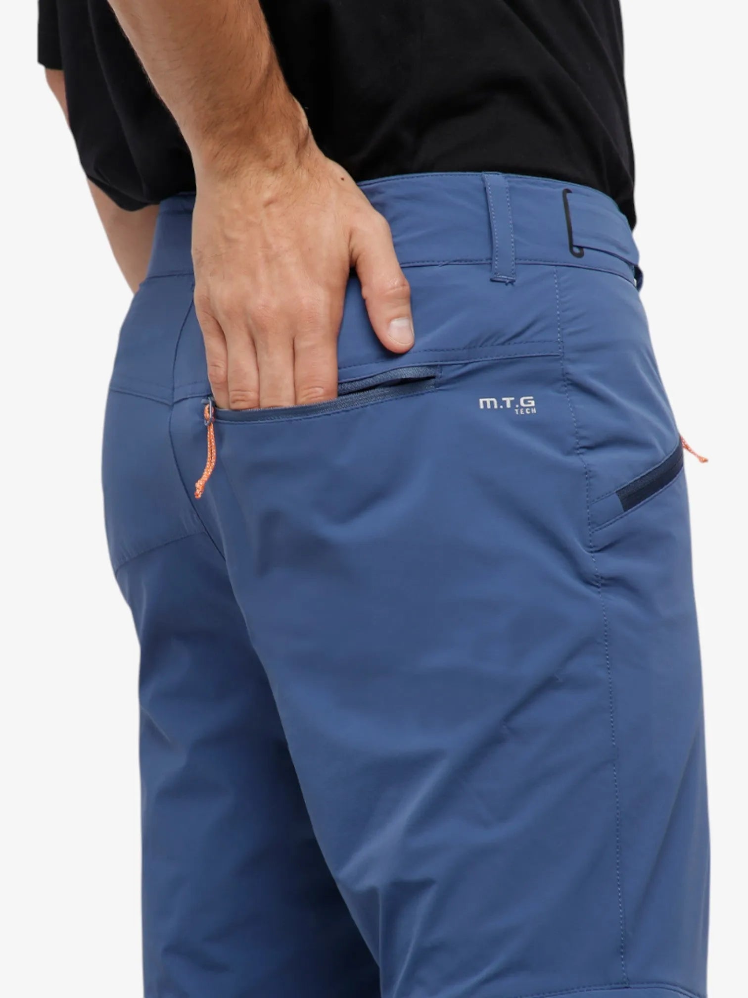 Rex Trekking Convertible Hiking Pants for Men - Lightweight & Detachable Blue Outdoor Pants for Hiking, Camping & Travel Adventures