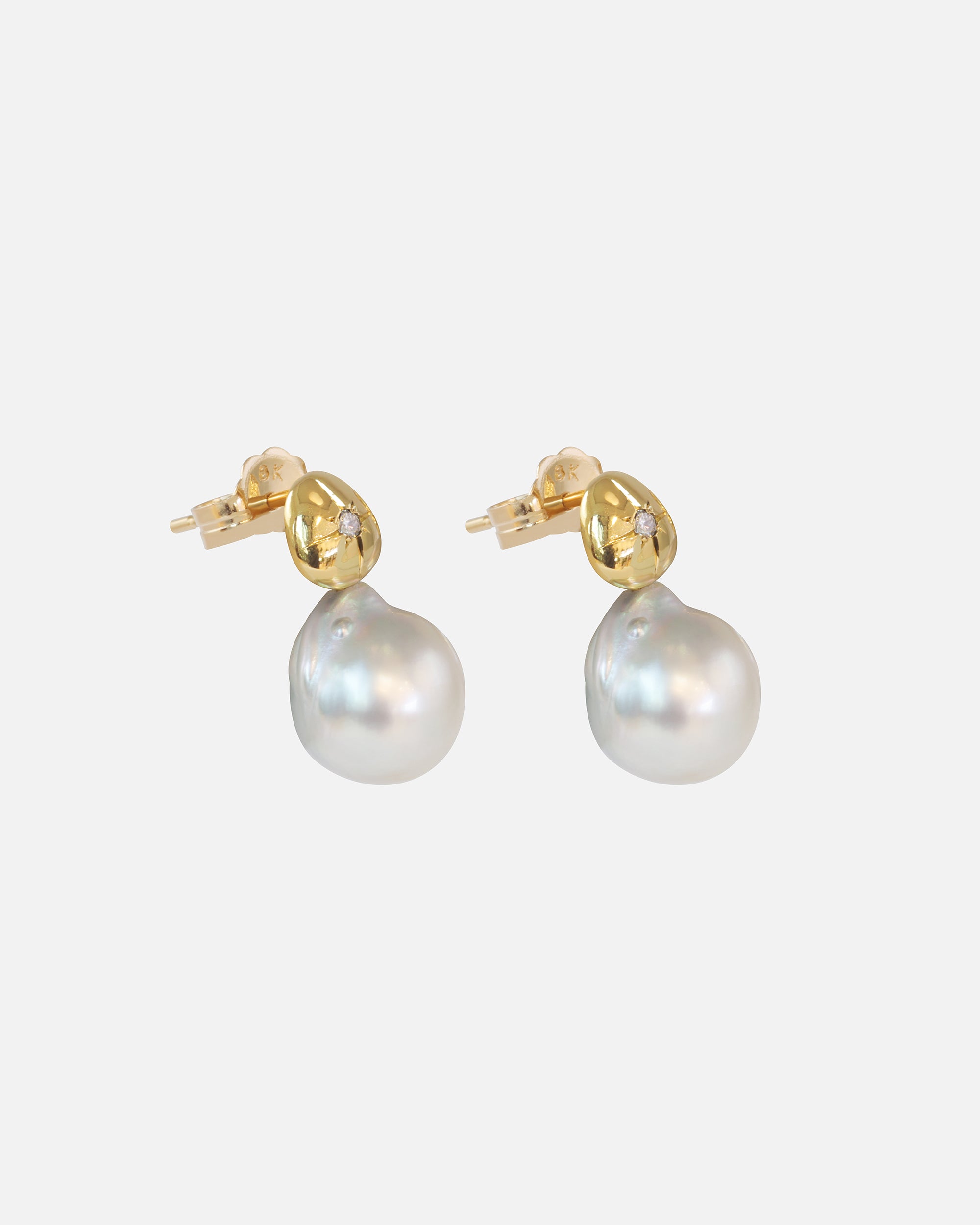 Exquisite Triangle Shaped Akoya Pearl Earrings for Women - Elegant Japanese Cultured Pearl Jewelry - Perfect for Weddings, Parties & Special Occasions