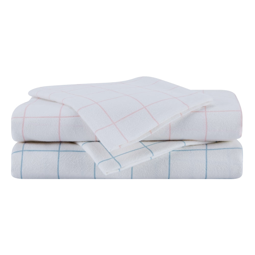 Soft & Breathable 100% Cotton Flannelette Quilt Cover Set - Pink Double Size for Cozy Bedroom Decor | Perfect for Winter Nights & Guest Room Comfort