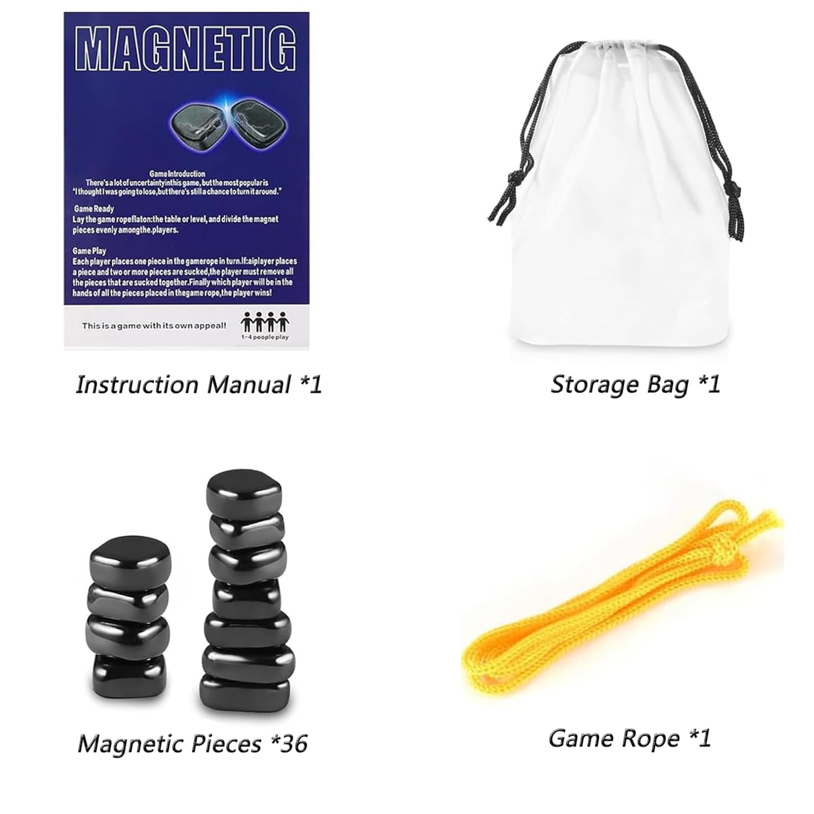 2025 Magnetic Chess Set with 36 Stones - Portable Travel & Desktop Strategy Game for Adults & Kids - Perfect for Family Game Nights, Parties & Outdoor Adventures