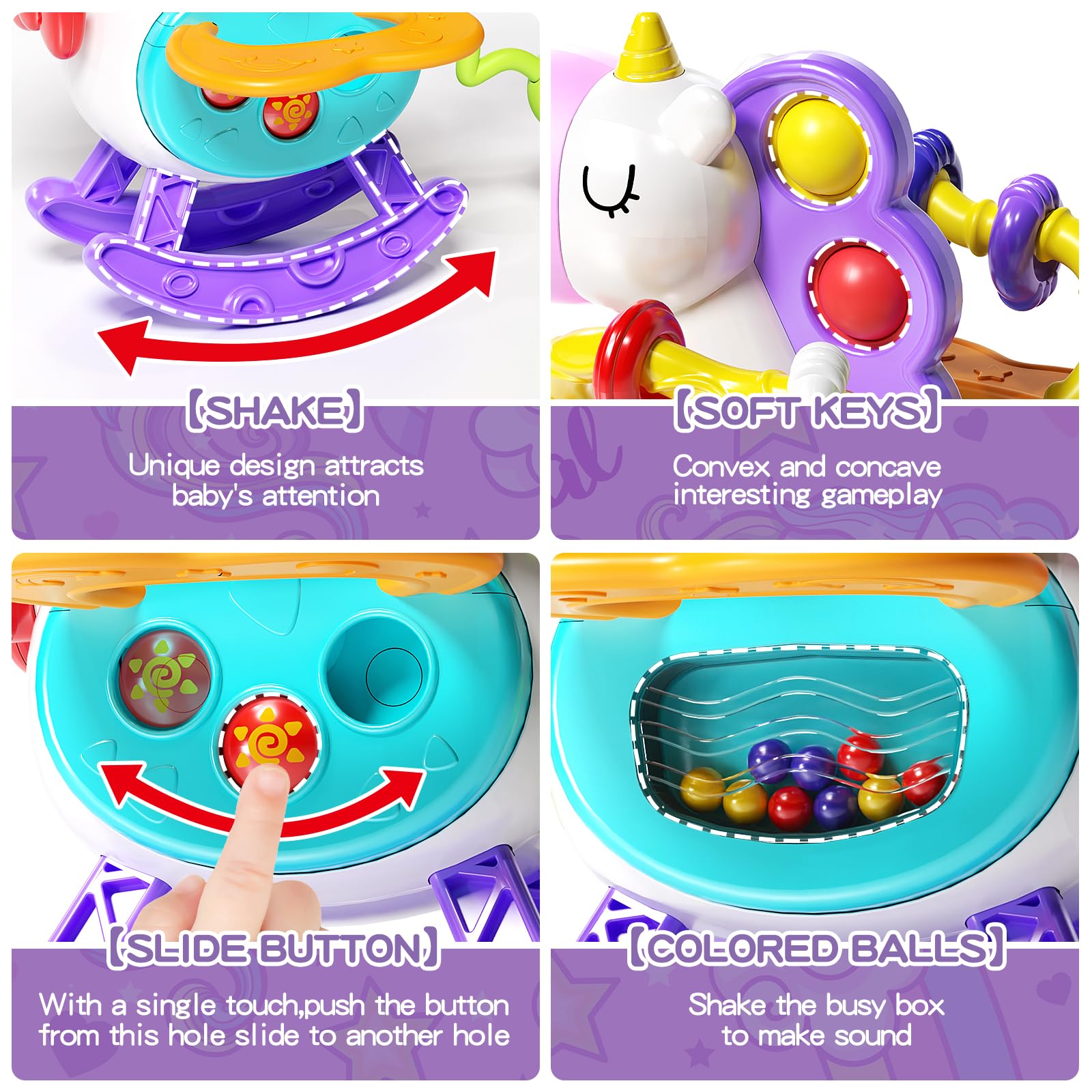 Montessori Baby Toys for 0-18 Months - Food Grade Silicone Pull String Activity & Teething Toy - Sensory Learning Toy for Toddlers 1-3 Years - Perfect Gift for Baby Shower, Infants Car Seat, High Chair & Travel - Ideal for Early Childhood Development & On-the-Go Playtime