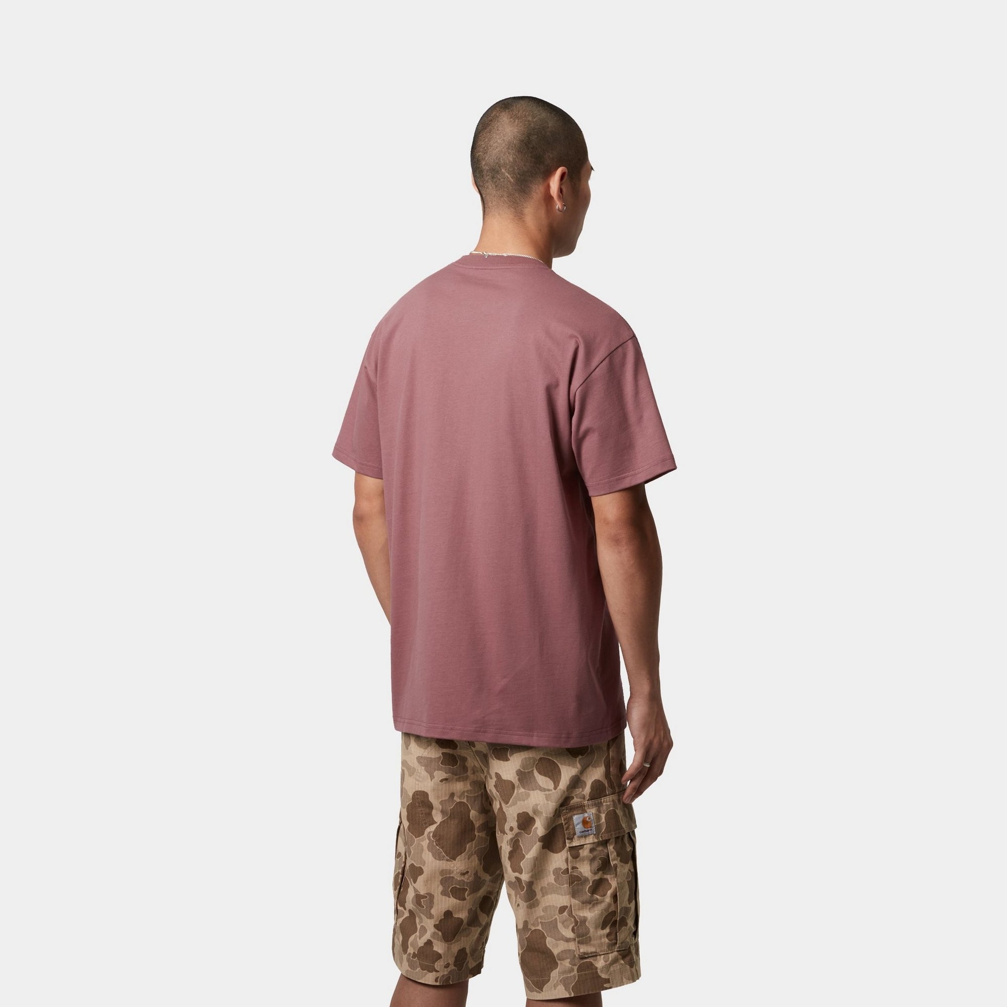 Chase T-Shirt for Women | Soft Cotton Casual Tee in Dusky Pink | Perfect for Everyday Wear, Outings & Layering