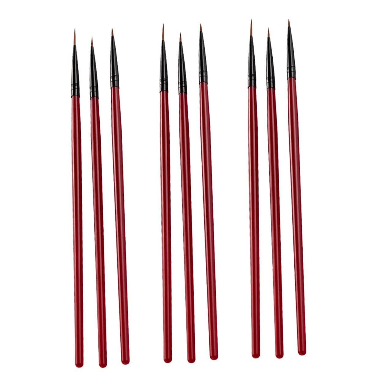 FRCOLOR 9-Piece Nail Art Drawing Pen Kit - Professional 3D Gel Nail Pens, Extension Brushes & Dotting Tools for Manicure | Perfect for Salon, Home Nail Art & DIY Gel Polish Designs