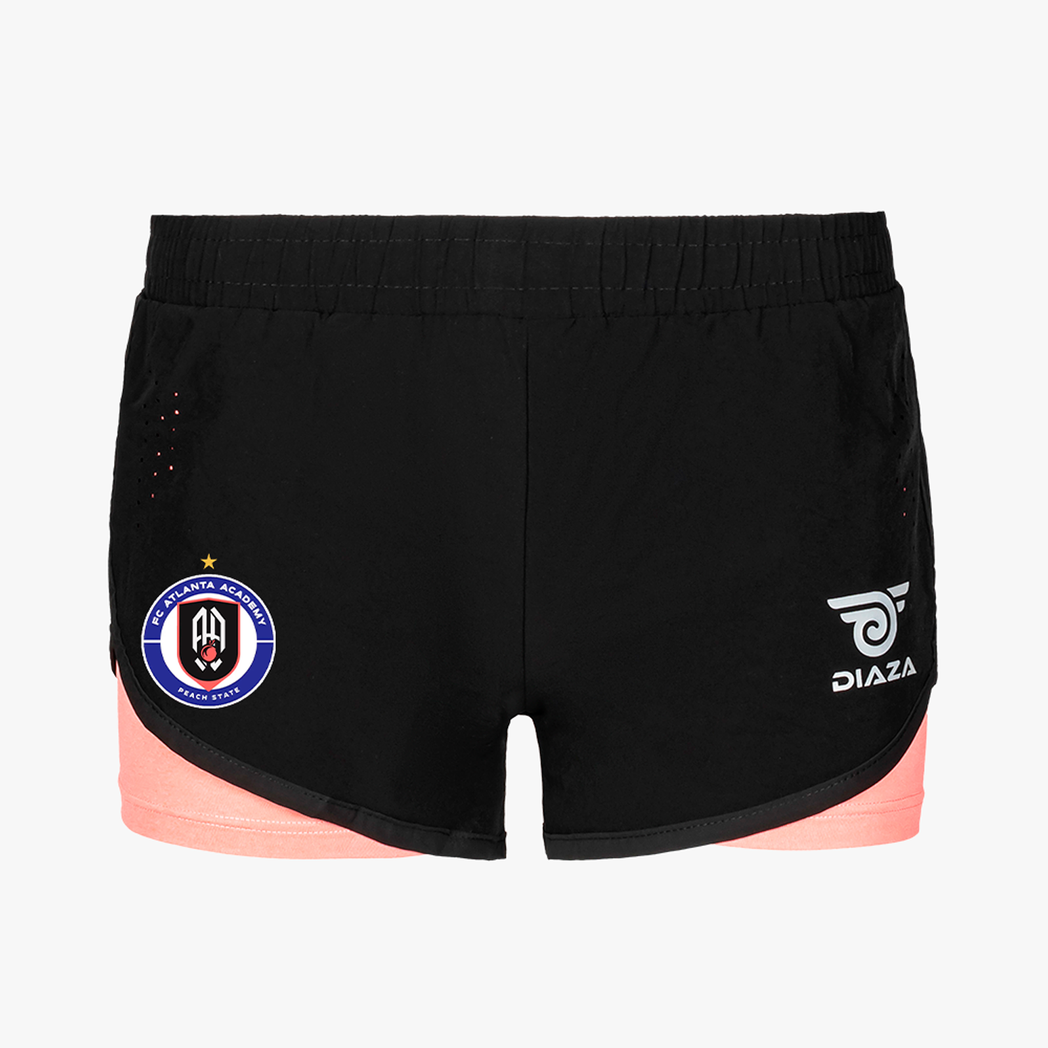 FC Atlanta Rosa Women's Athletic Shorts - High Waist Workout Running Yoga Shorts for Women - Perfect for Gym, Fitness & Casual Wear