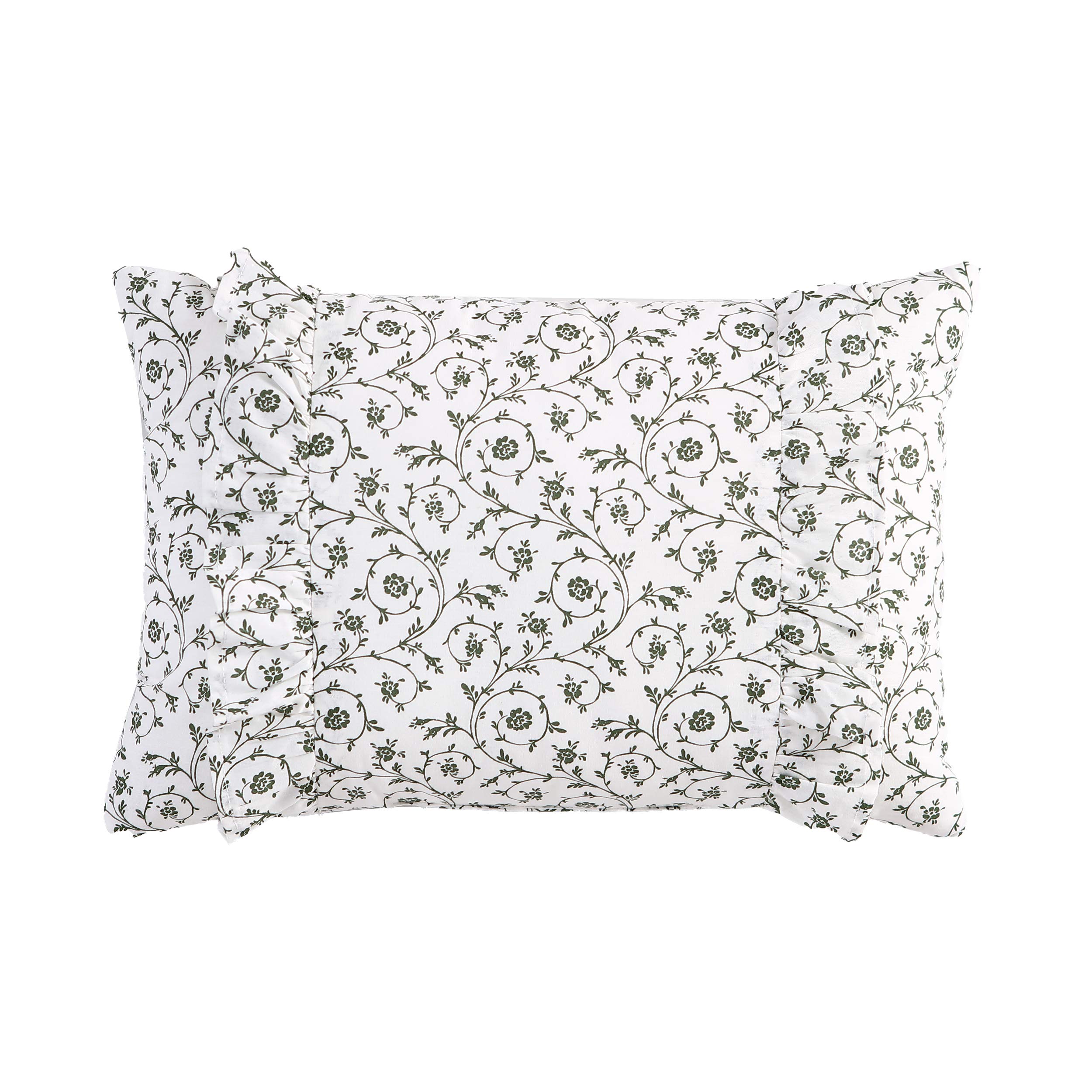 Laura Ashley Home - Reversible Twin Comforter Set with Matching Sham, Euro Sham & Throw Pillows | 100% Cotton Bedding | Ailyn Pink | Perfect for Kids' Rooms, Guest Bedrooms & Dorm Decor