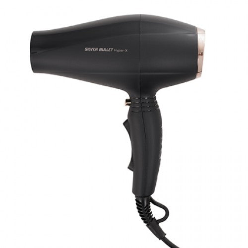 Silver Bullet Hyper X Professional Hair Dryer 2300W - Fast Drying, Ionic Technology for Salon-Quality Blowouts at Home | Perfect for Styling, Smoothing & Volume Boost
