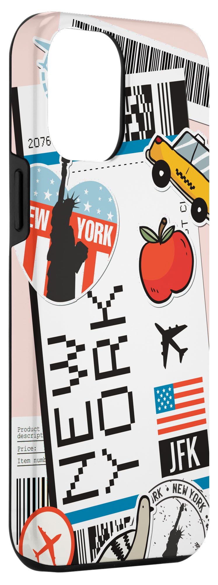 iPhone 12 Pro Max Case - Premium Shockproof Phone Cover for Travelers | Perfect for Pilots, Flight Attendants & New York City Commuters | Durable Protection for Air Travel & Daily Use