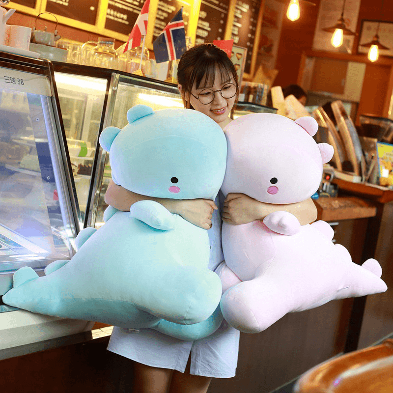 Cute and Chonky Kawaii Dinosaur Plush Toy - Soft Stuffed Animal for Kids, Gift for Dinosaur Lovers, Perfect for Cuddling, Room Decor and Birthday Presents