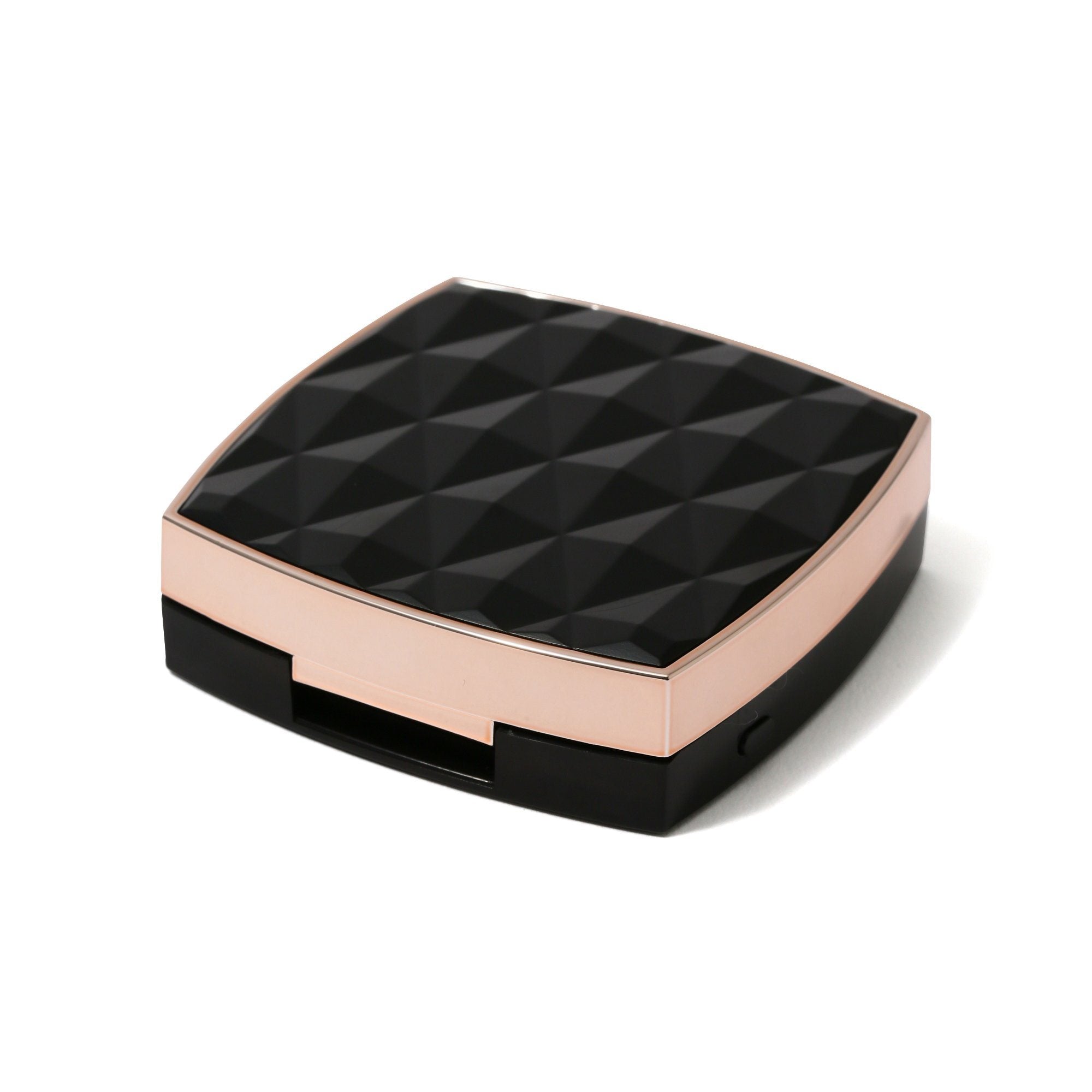 Blanche LED Compact Mirror with Bright Light - Portable Makeup Mirror for Travel, Home, and Vanity - Black