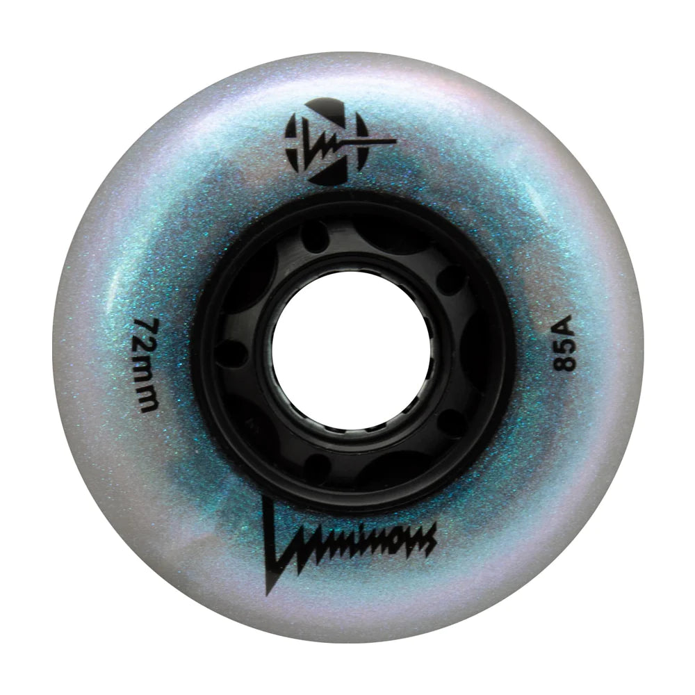 Glow Luminous 72mm LED Light Up Skateboard Wheels - Perfect for Night Skating, Longboard & Cruiser Boards - Glow in The Dark Wheels for Safety & Fun