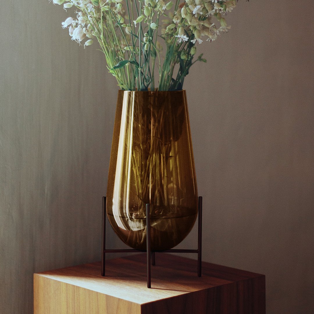 Theresa Arns Echasse Vase - Modern Ceramic Home Decor for Dining Table, Living Room & Office - Perfect for Flowers, Centerpieces & Interior Design
