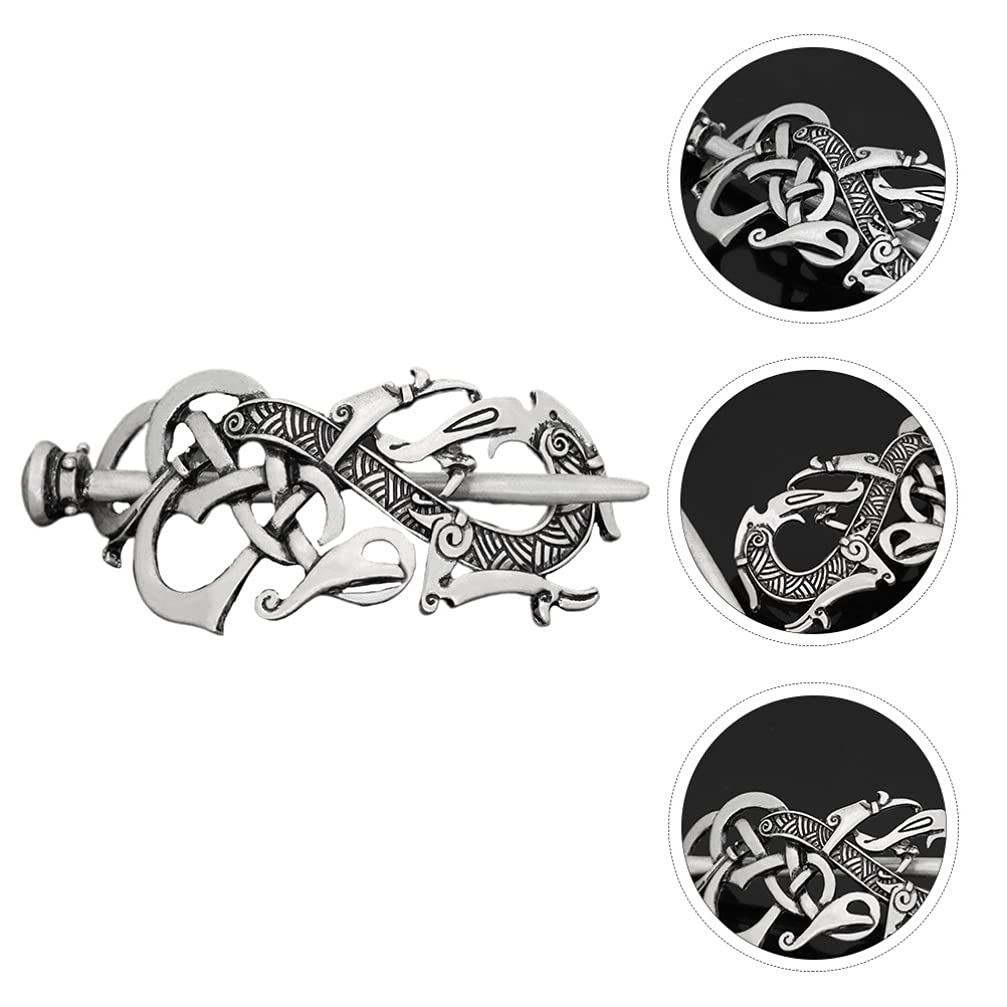 Beaupretty Celtic Hair Clips for Women - 2PCS Viking Style Hairpins with Intricate Knot Design, Vintage Metal Hair Barrettes & Hair Slides - Perfect for Weddings, Cosplay, and Everyday Elegance