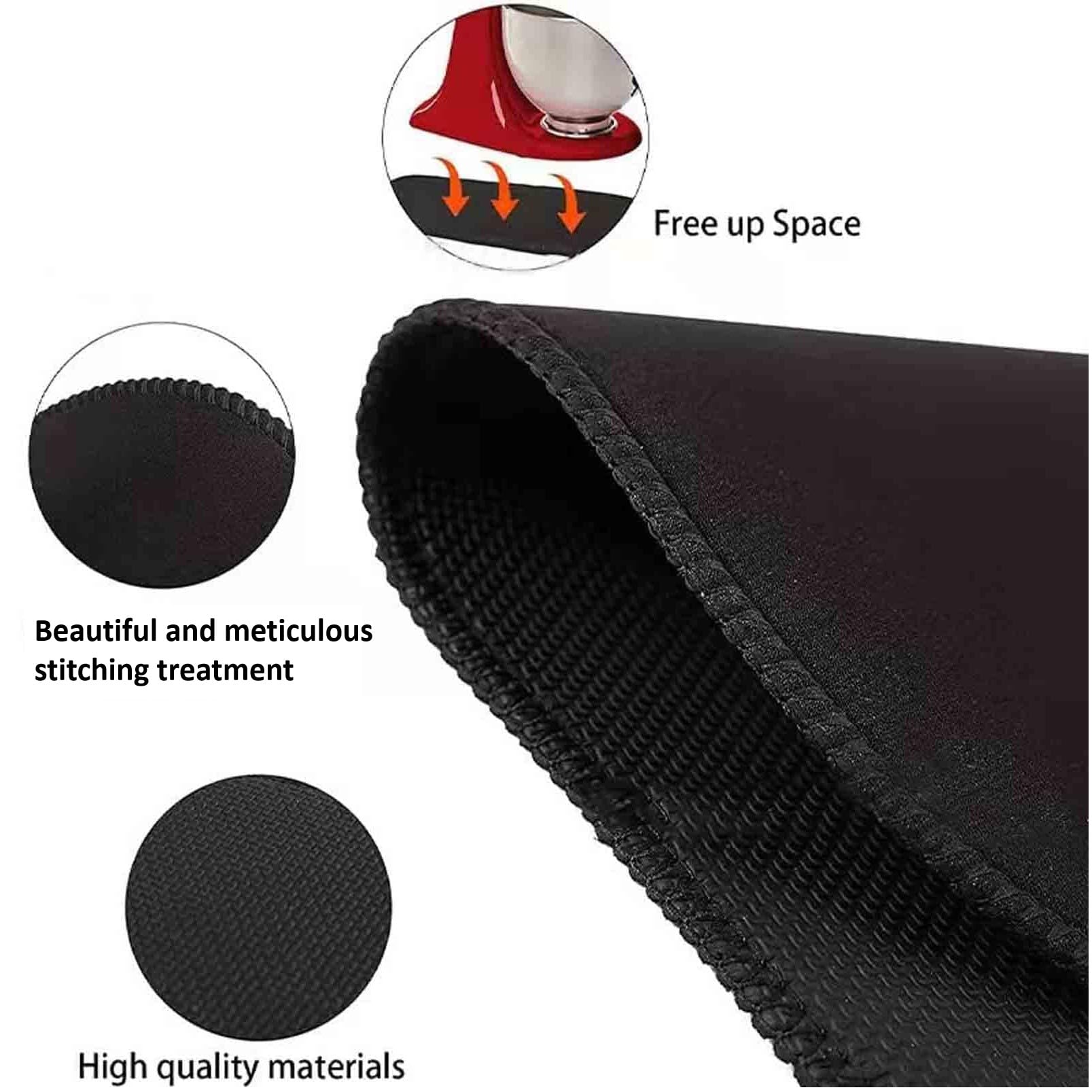 KitchenAid Mixer Slider Mat with 2 Black Accessories for 4.5-5 Qt Tilt-Head Stand Mixer - Perfect for Baking & Cooking
