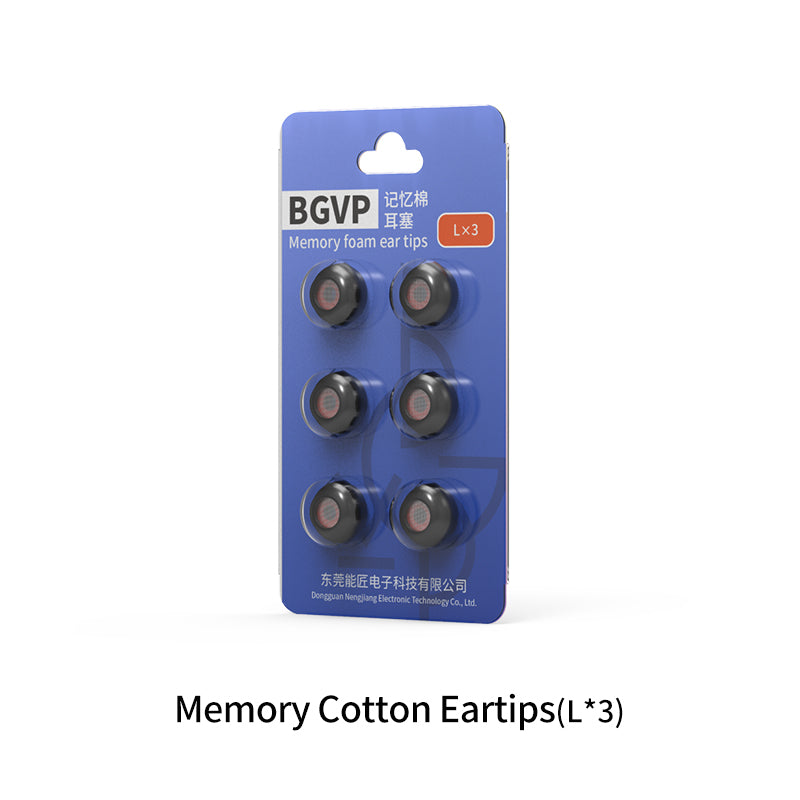 BGVP Memory Foam Eartips for Earphones - Noise Isolating Replacement Tips for AirPods, Galaxy Buds & Wireless Earbuds - Perfect for Workouts, Commuting & Travel