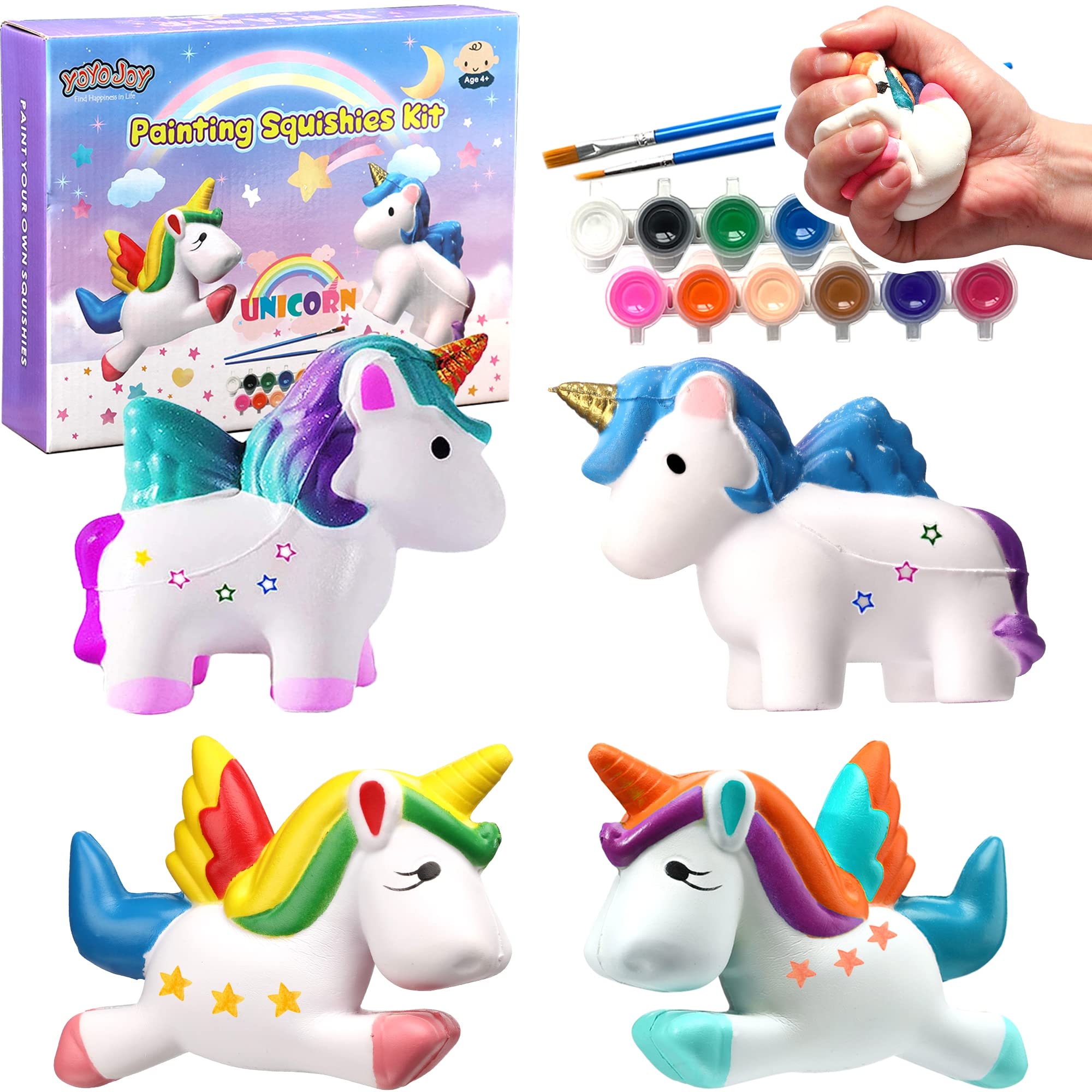 Unicorn Squishy Toys Kit - DIY Stress Relief for Kids | Birthday & Easter Gifts