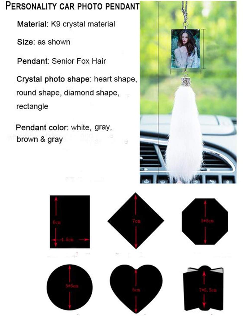 Custom Photo Car Perfume Pendant - Personalized Car Air Freshener & Rear View Mirror Charm Hanging Ornament - Perfect for Gifts, Travel, and Car Interior Decoration