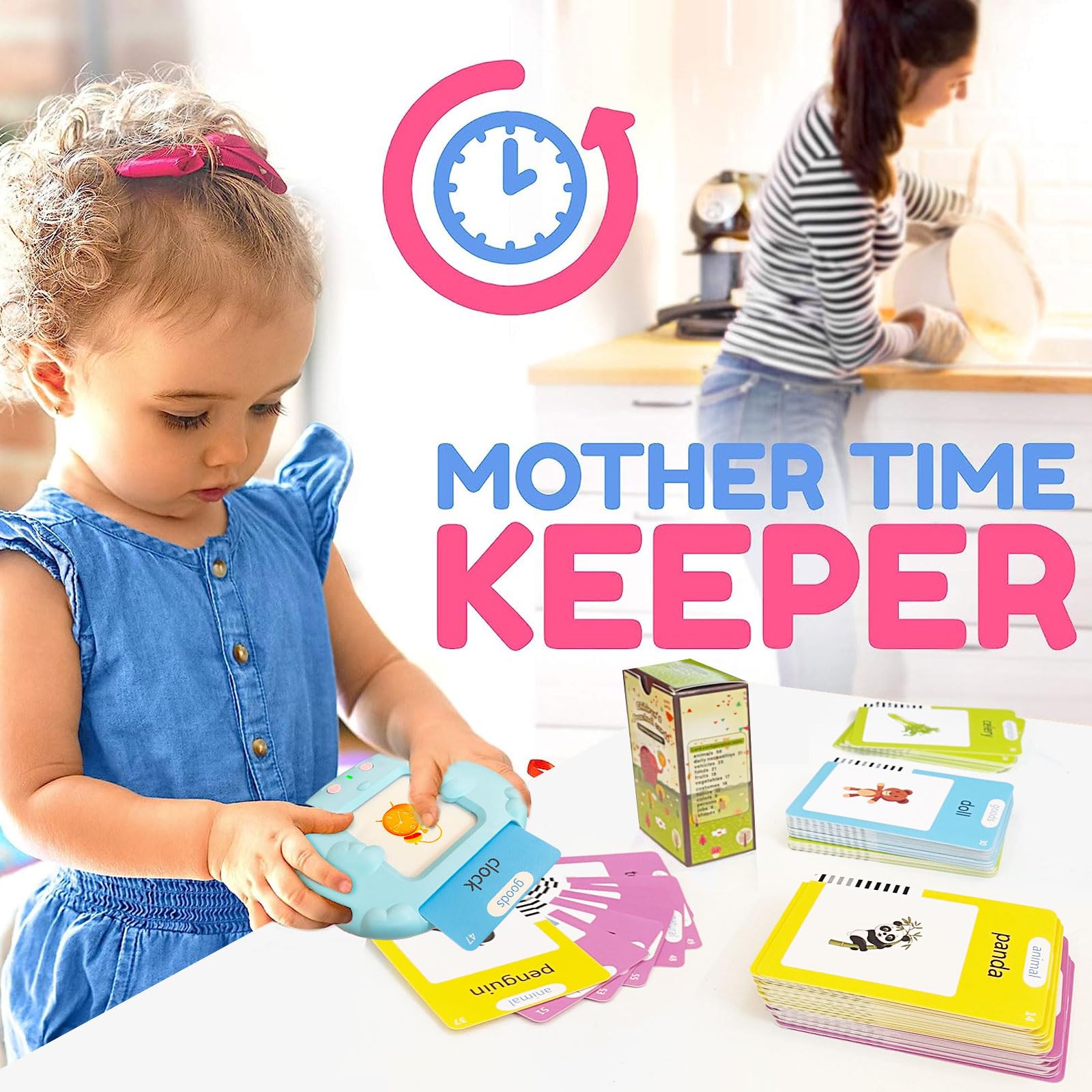 Talking Flash Cards for Toddlers 1-5 Years - 224 Sight Words Learning Toys for Preschool Kids | Autism Sensory & Montessori Educational Gifts