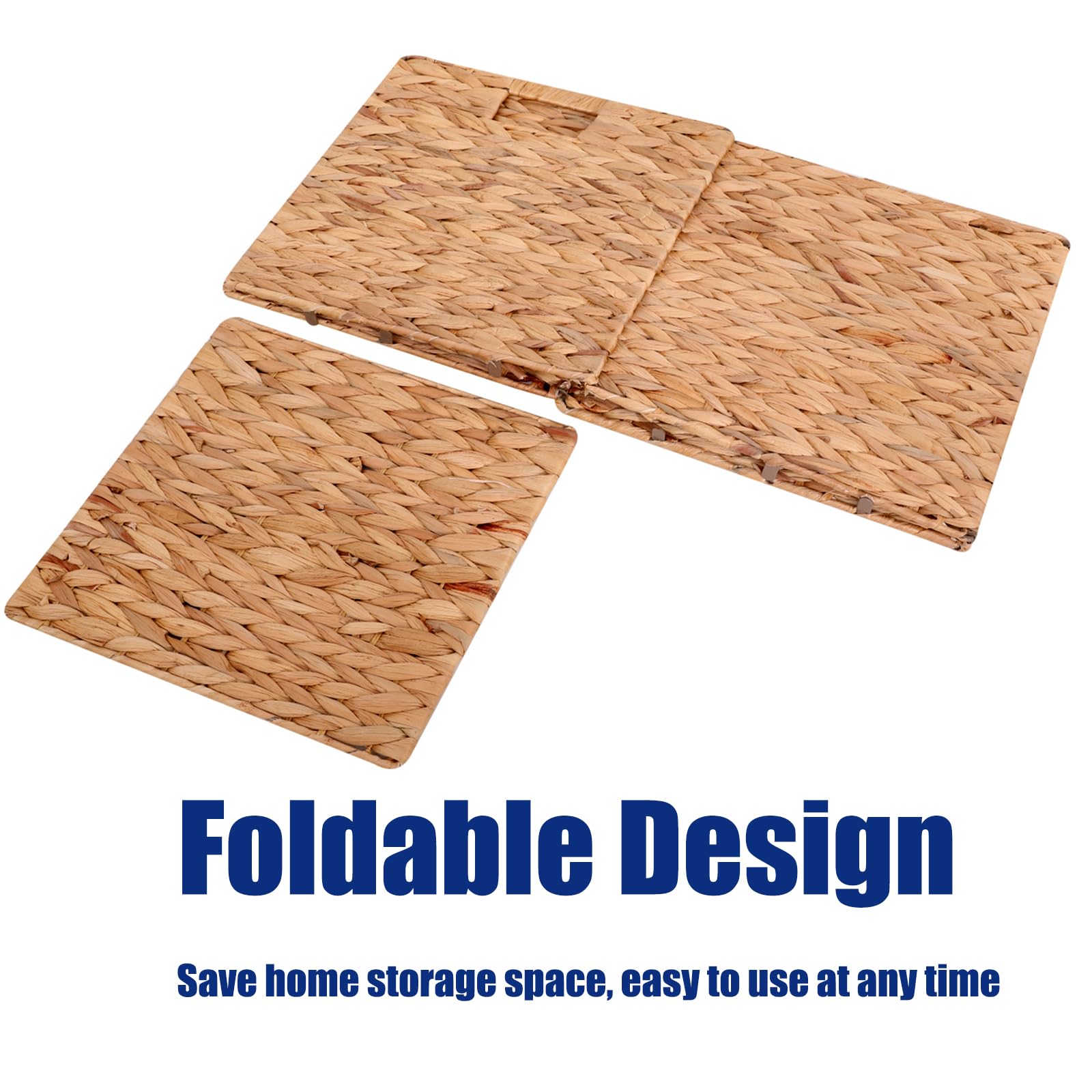 Water Hyacinth Storage Baskets Set of 4 - 11.2