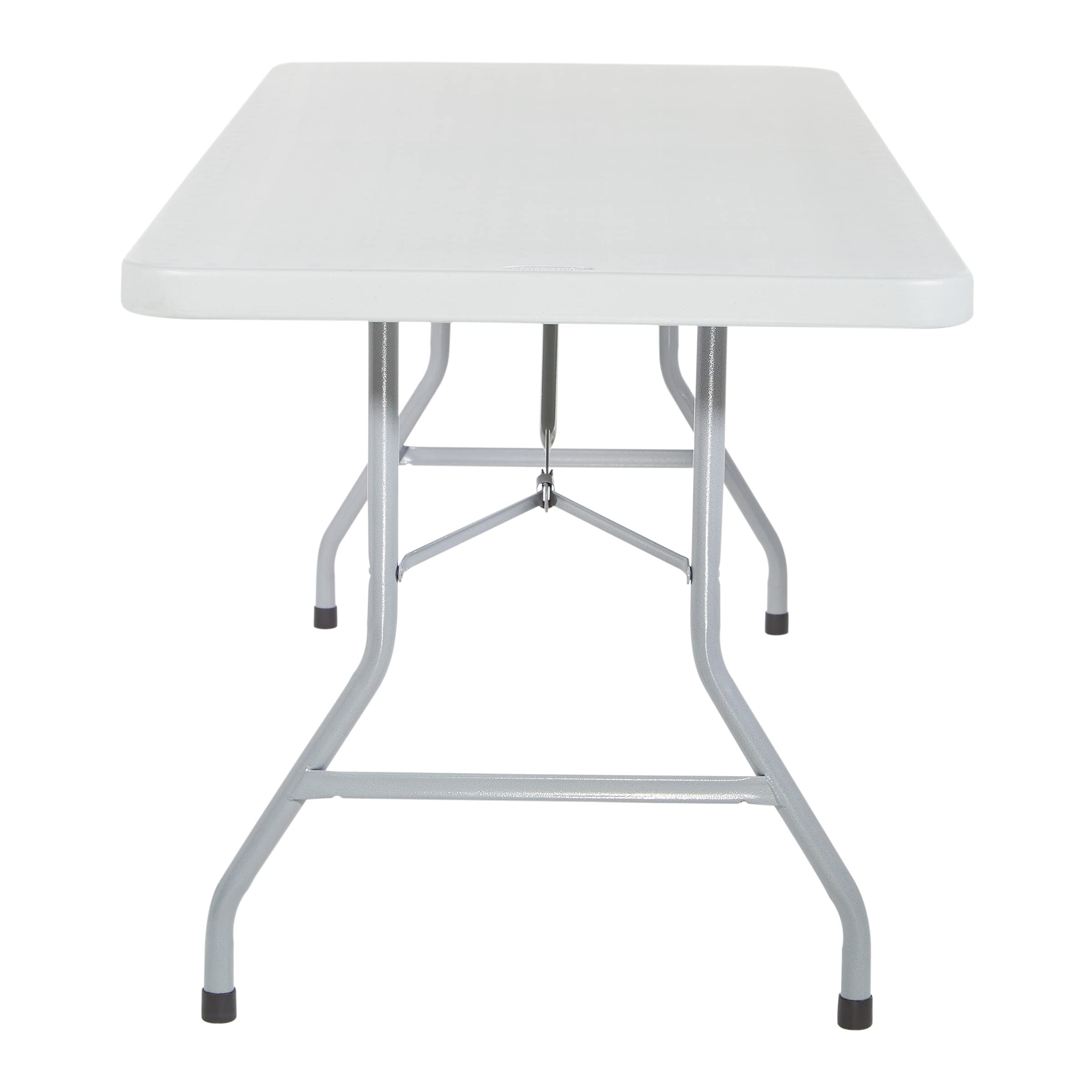 Office Star 6-Foot Light Gray Resin Folding Table - Durable Multipurpose Rectangle Table for Indoor & Outdoor Use | Perfect for Parties, Events, Camping & Home Office