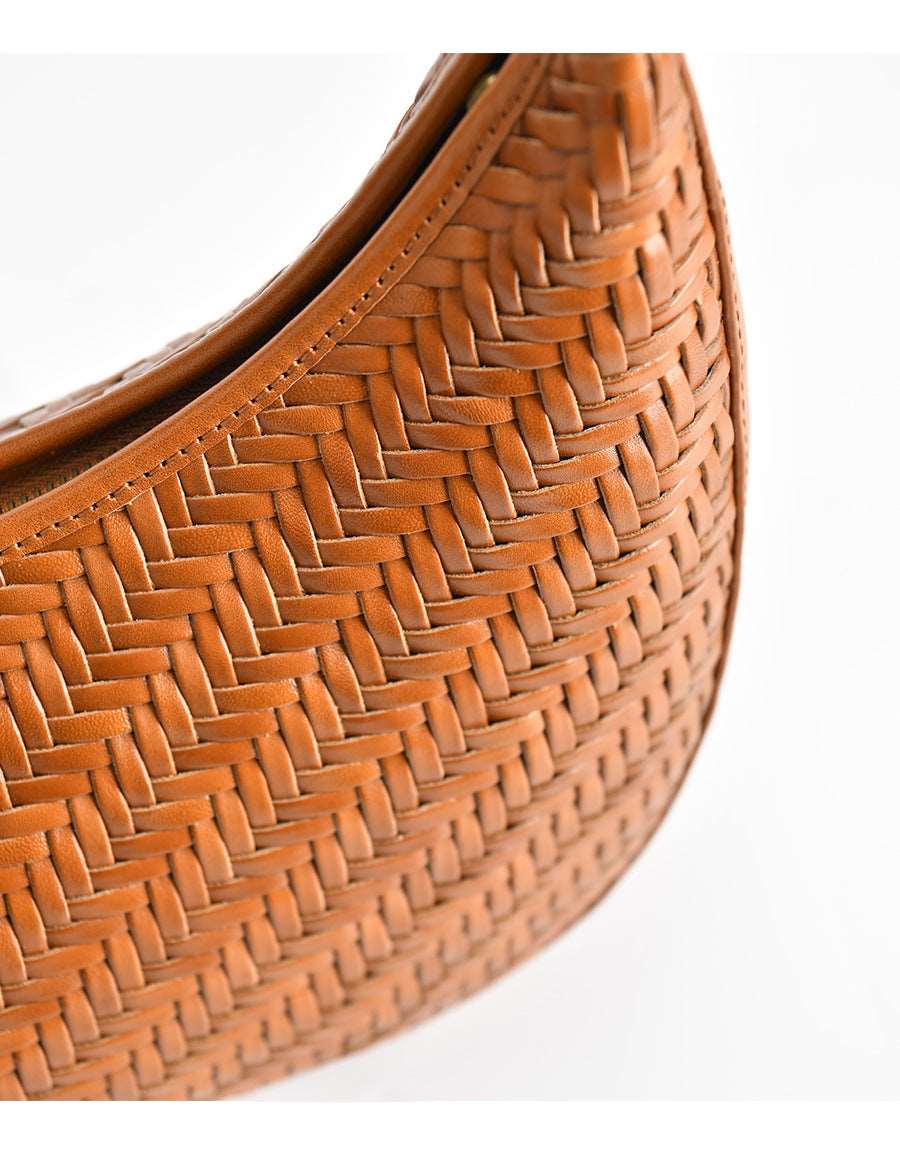 Handwoven Leather Sling Bag for Women & Men - Crossbody Shoulder Bag with Adjustable Strap - Perfect for Travel, Hiking & Everyday Use