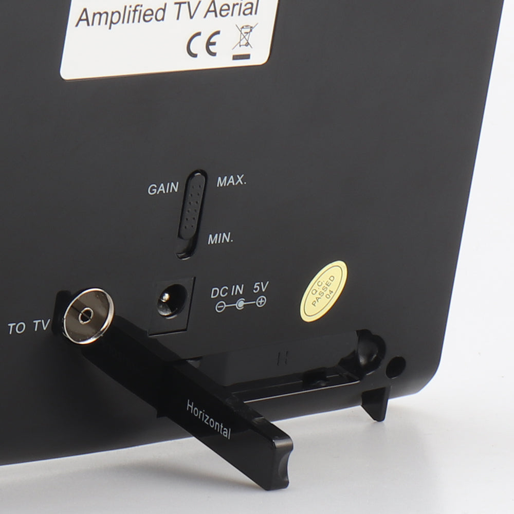 August DTA300 High Gain Amplified Indoor TV Antenna - Lightweight Directional Flat HDTV Antenna for Clear Digital Reception (Refurbished) | Perfect for Apartments, RVs & Home Theater Systems