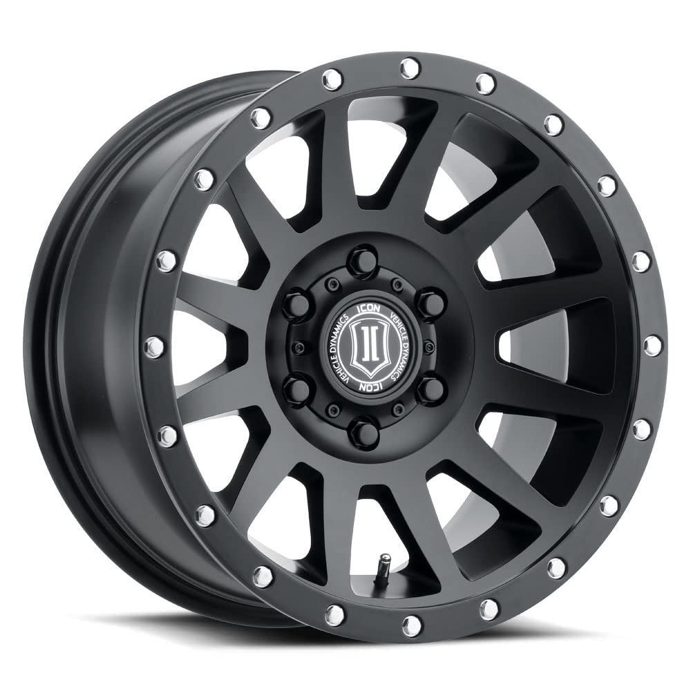 ICON Alloys Compression Satin Black Wheels 17x8.5 6x135 Bolt Pattern 6mm Offset 5