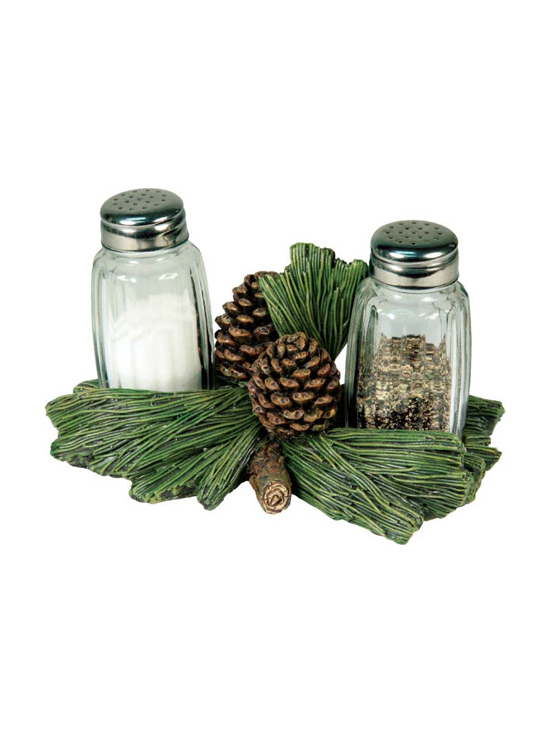 Premium Pinecone Glass Salt and Pepper Shakers Set - Elegant SP547 for Kitchen & Dining Table - Perfect for Home, Restaurant, and Gift Giving