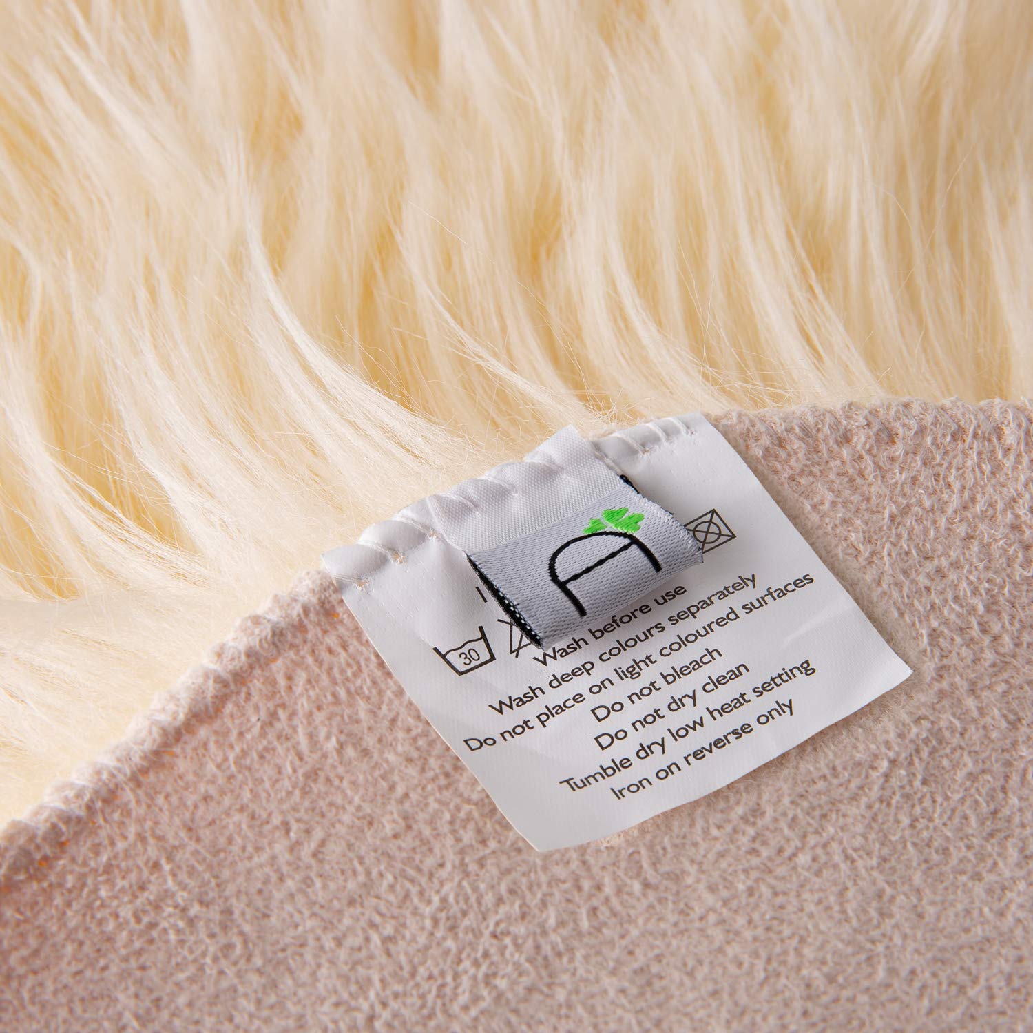 Ashler Home Deco Faux Fur Area Rug 5x7 Feet - Soft Shaggy Machine Washable Rectangle Rug in Sunny Yellow | Rabbit Theme Indoor Carpet | Fire Resistant & Pet-Friendly | Perfect for Living Room, Bedroom or Nursery Decor