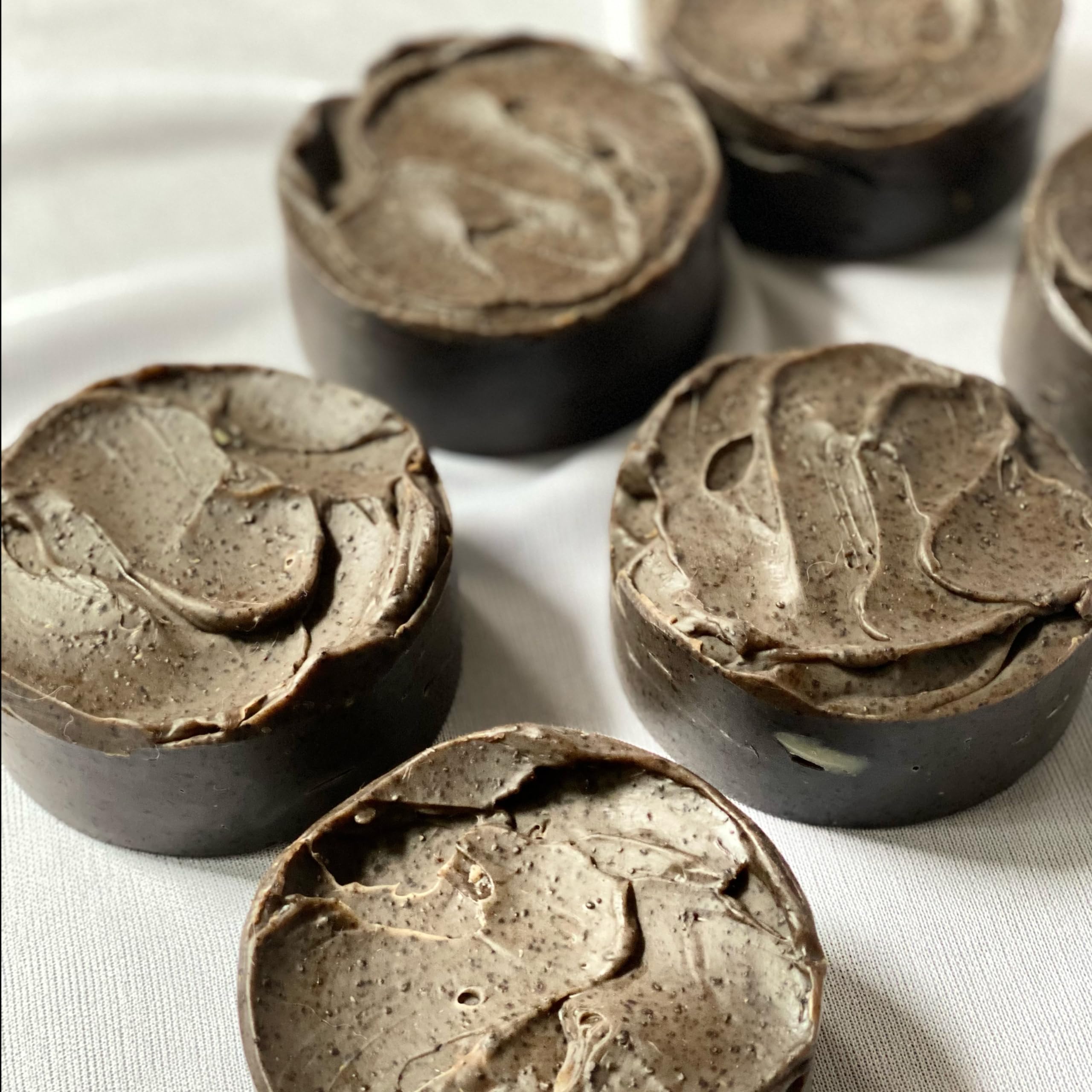 Organic Handmade Coffee Scrub Soap with Real Coffee Grounds & Unrefined Cocoa Butter - Exfoliating Body Cleanser for Smooth Skin, Perfect for Shower & Spa Day Self Care Routine