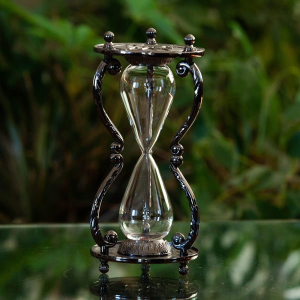 Astrology Hourglass Urn - Elegant Sand Timer for Zodiac Decor, Home Office Feng Shui & Meditation Space
