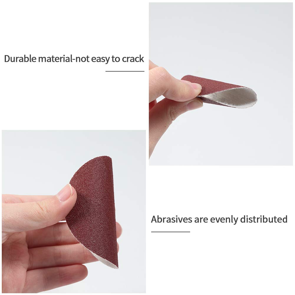 SPEEDWOX 100-Pack 3 Inch Hook & Loop Sanding Discs - 120 Grit Sandpaper for Drill, Grinder & Rotary Tools - No Hole Design - Perfect for Woodworking, Metal Polishing & DIY Projects