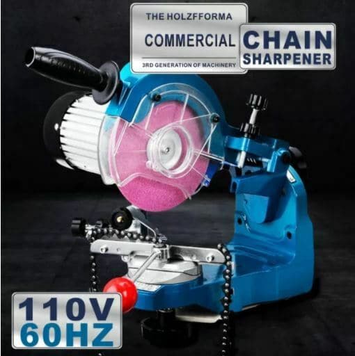 110V 230W Electric Chainsaw Chain Sharpener Grinder with 2 Grinding Wheels - Professional Chainsaw Blade Sharpener for Wood Cutting & Forestry Work (US Plug)