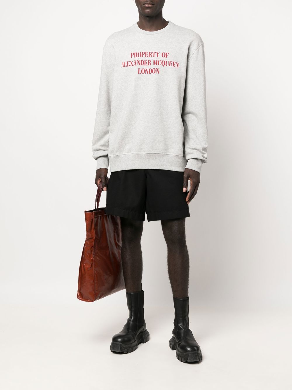 Alexander McQueen Grey Sweater for Women - Luxury Knitwear for Fall & Winter Fashion | Perfect for Office, Parties & Casual Outings