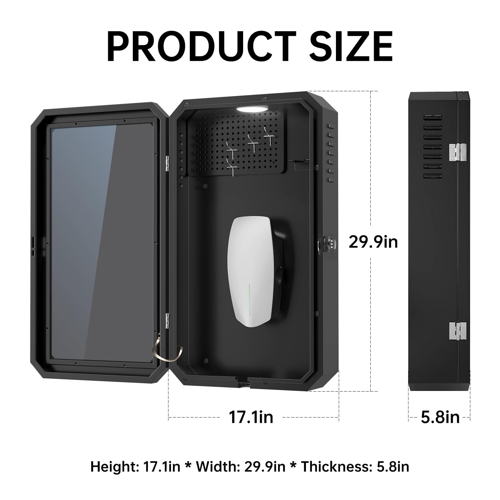 YONZEE Tesla Gen 3 Wall Connector Charging Station Box - Waterproof & Dustproof Protective Case for Indoor/Outdoor Use (Not Compatible with Tesla Universal Charger) - Perfect for Home Garage, Driveway & Outdoor EV Charging Protection
