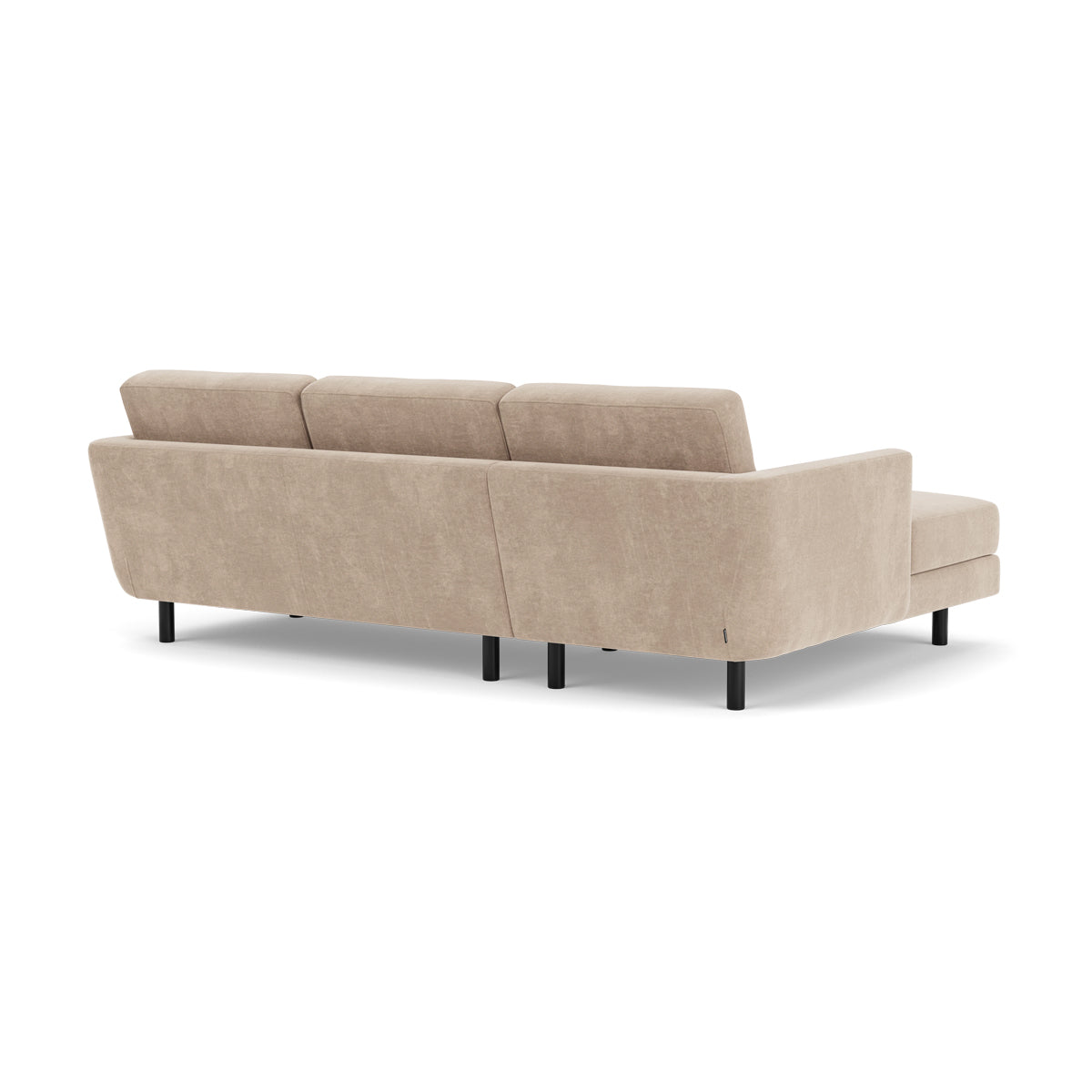 Conrad Fabric Left Chaise Sofa - Modern L-Shaped Sectional Couch with Reversible Chaise Lounge for Living Room, Apartment & Home Theater Comfortable Seating
