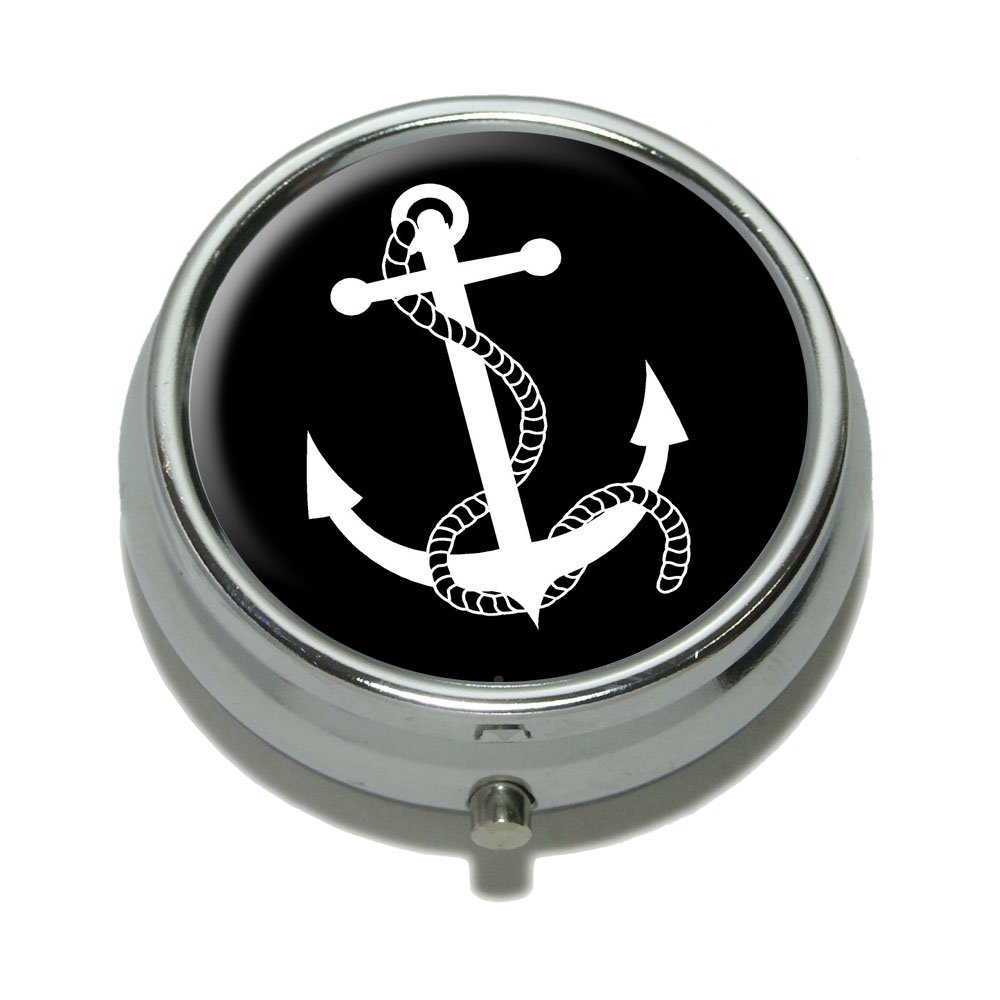 Anchor and Rope Boat Pill Case - Nautical Themed Jewelry Storage Box for Boating Enthusiasts | Perfect for Travel, Home Decor & Unique Gifts