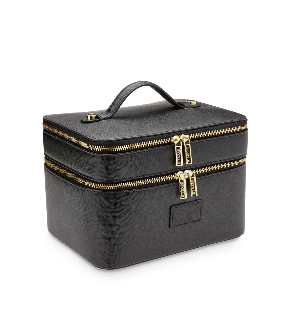 Duo Vanity Case - Travel Makeup Organizer with Mirror, Perfect for Women's Cosmetic Storage & On-the-Go Beauty Essentials | Ideal for Home, Office & Vacation Use