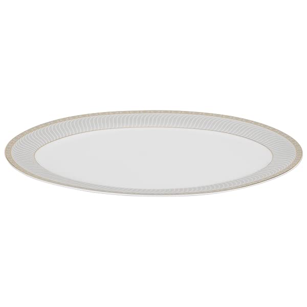 57-Piece Elegant Porcelain Dinnerware Set for 8 - Gold Trimmed Hosting Collection for Parties, Weddings & Formal Dining | Dishwasher & Microwave Safe