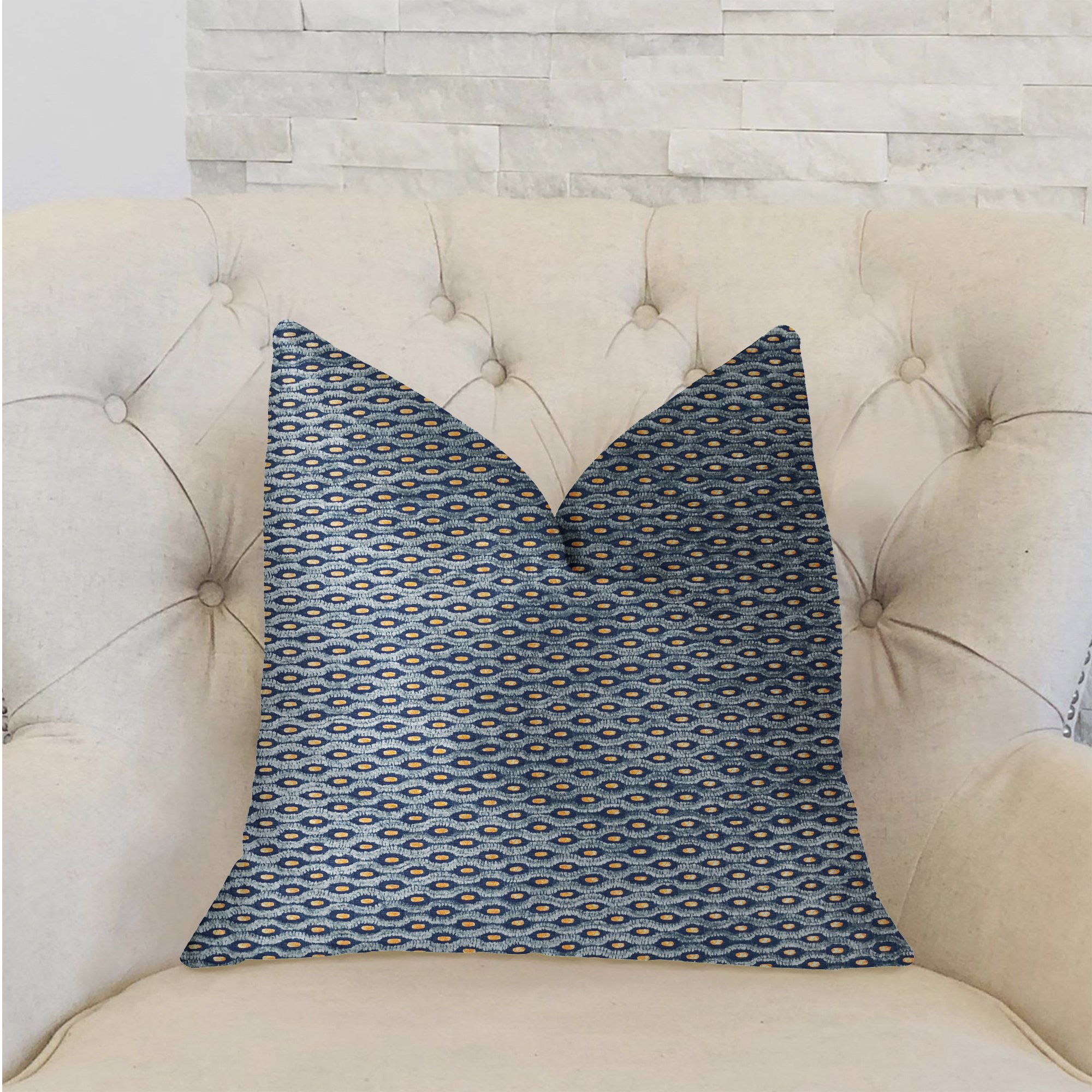Plutus Teal Abyss Luxury Throw Pillow 18x18 Inches - Soft Decorative Cushion for Sofa, Bed & Living Room - Premium Home Decor Accent