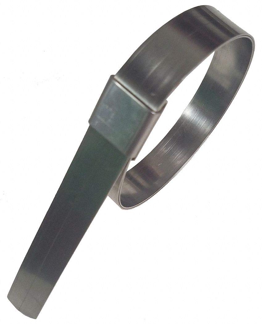 10 Pack Galvanized Steel Hose Clamps - Heavy Duty Corrosion Resistant for Plumbing, Automotive & Marine Applications - 3LZ47