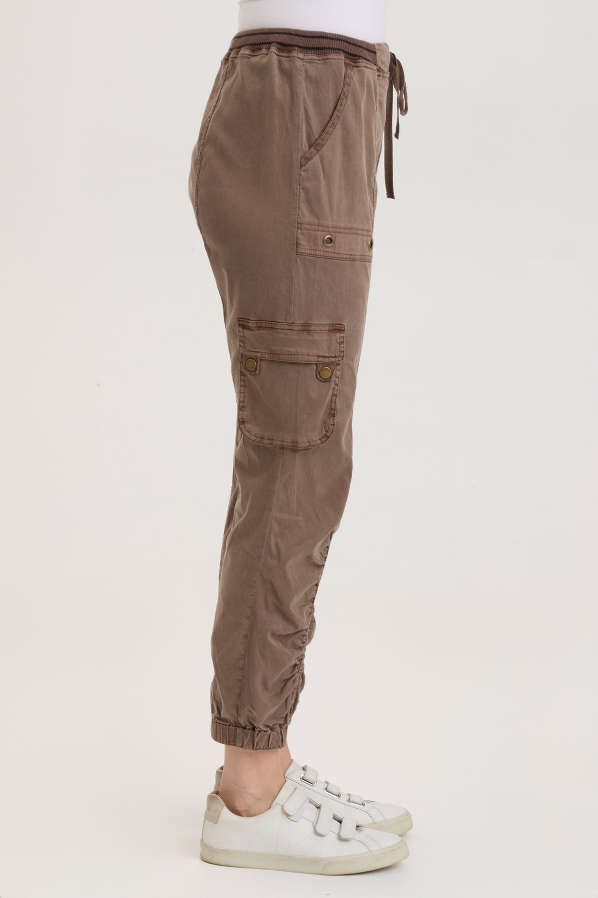 Maxime High Waist Banded Pants for Women - Stretchy Comfort Fit Wide Leg Trousers - Perfect for Work, Office, and Casual Wear