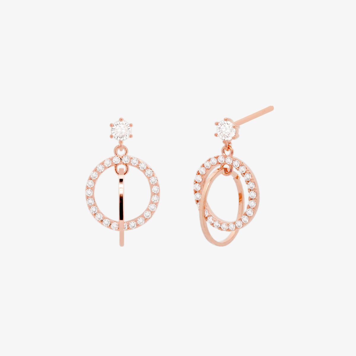 Circle Charm Dangle Earrings for Women - Trendy Boho Gold Hoop Earrings for Everyday Wear & Party Outfits