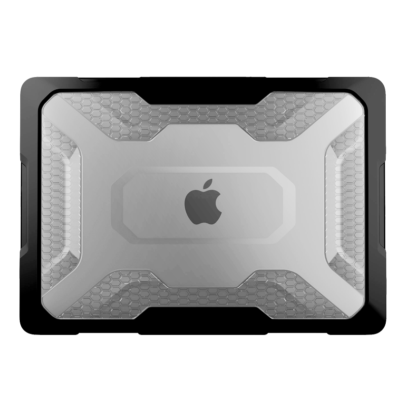MacBook Pro 13 inch (2020 & 2022 Model) Shockproof Rugged Protective Case - Heavy Duty Black Cover for Ultimate Drop Protection | Perfect for Travel, Outdoor & Daily Use