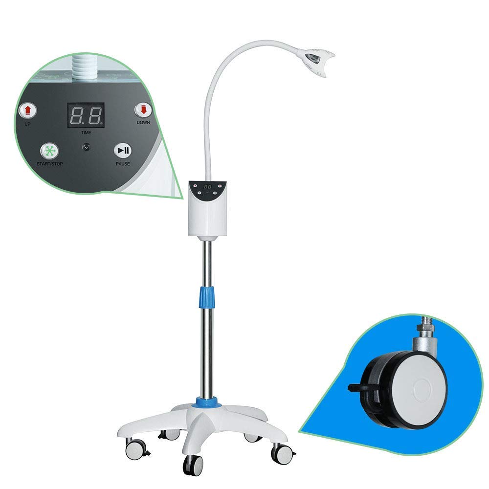 Professional Teeth Whitening Kit with 4 Blue LED Lights & Digital Indicator - At-Home Teeth Bleaching System for Brighter Smile - Perfect for Daily Use, Travel, and Special Occasions