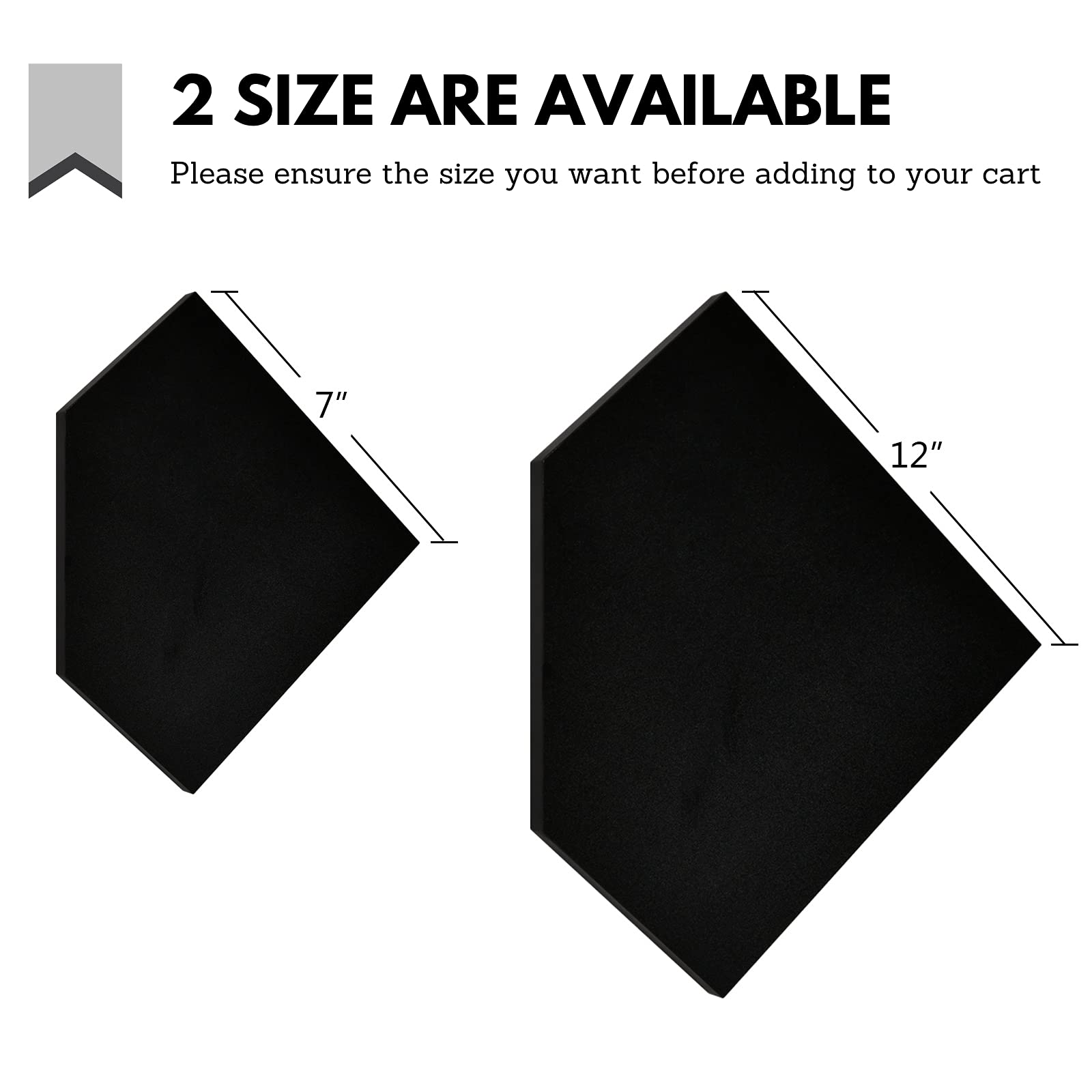 WELLAND 7-Inch Black Floating Corner Shelves Set of 2 - Wall Mounted Storage Shelves with White Finish for Bedroom, Living Room & Bathroom - Perfect for Displaying Small Plants, Photo Frames, Toys & Home Decor