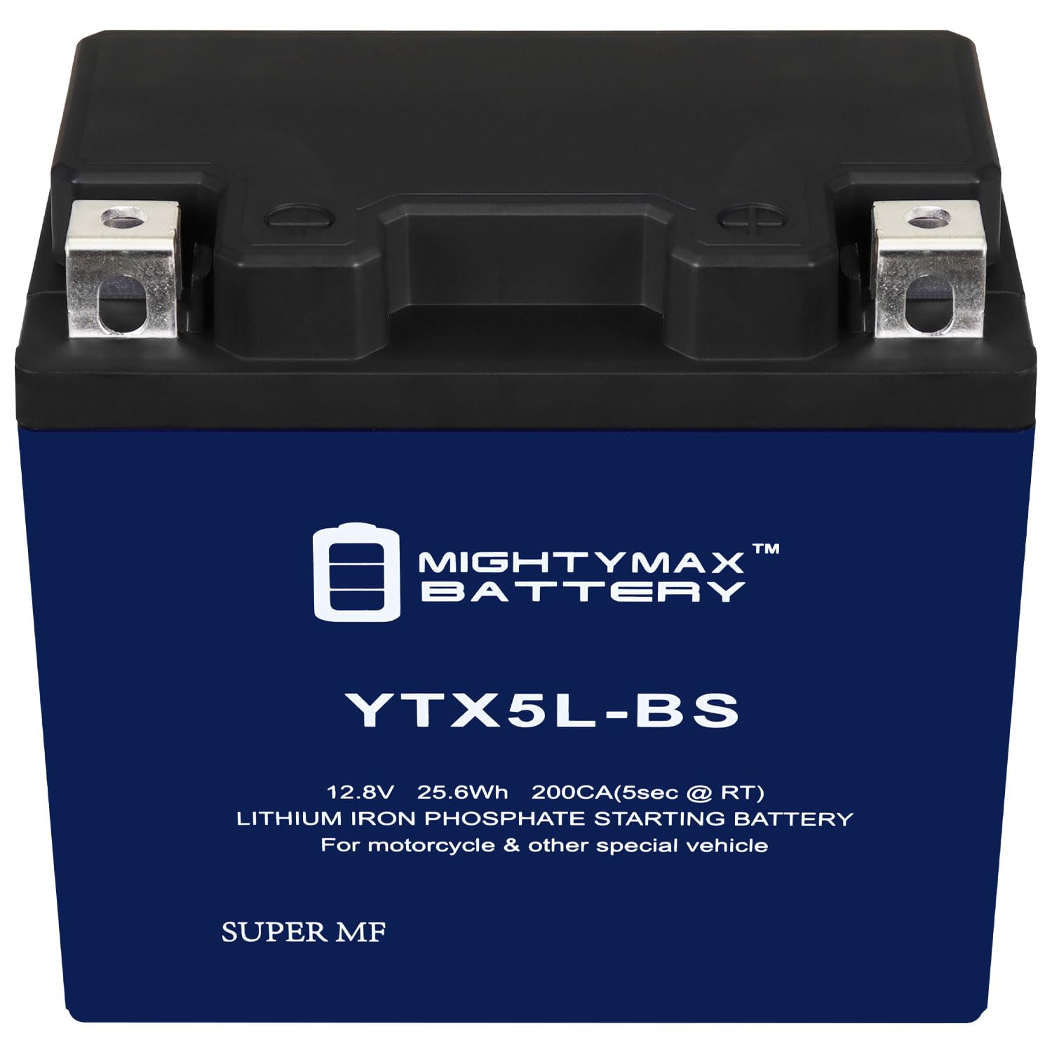 Mighty Max YTX5L-BS Lithium Battery - Replacement for Adventure Power Sport ATV/UTV/Motorcycle Batteries - Lightweight & Long-Lasting Power for Off-Road Adventures, Powersports & Outdoor Activities