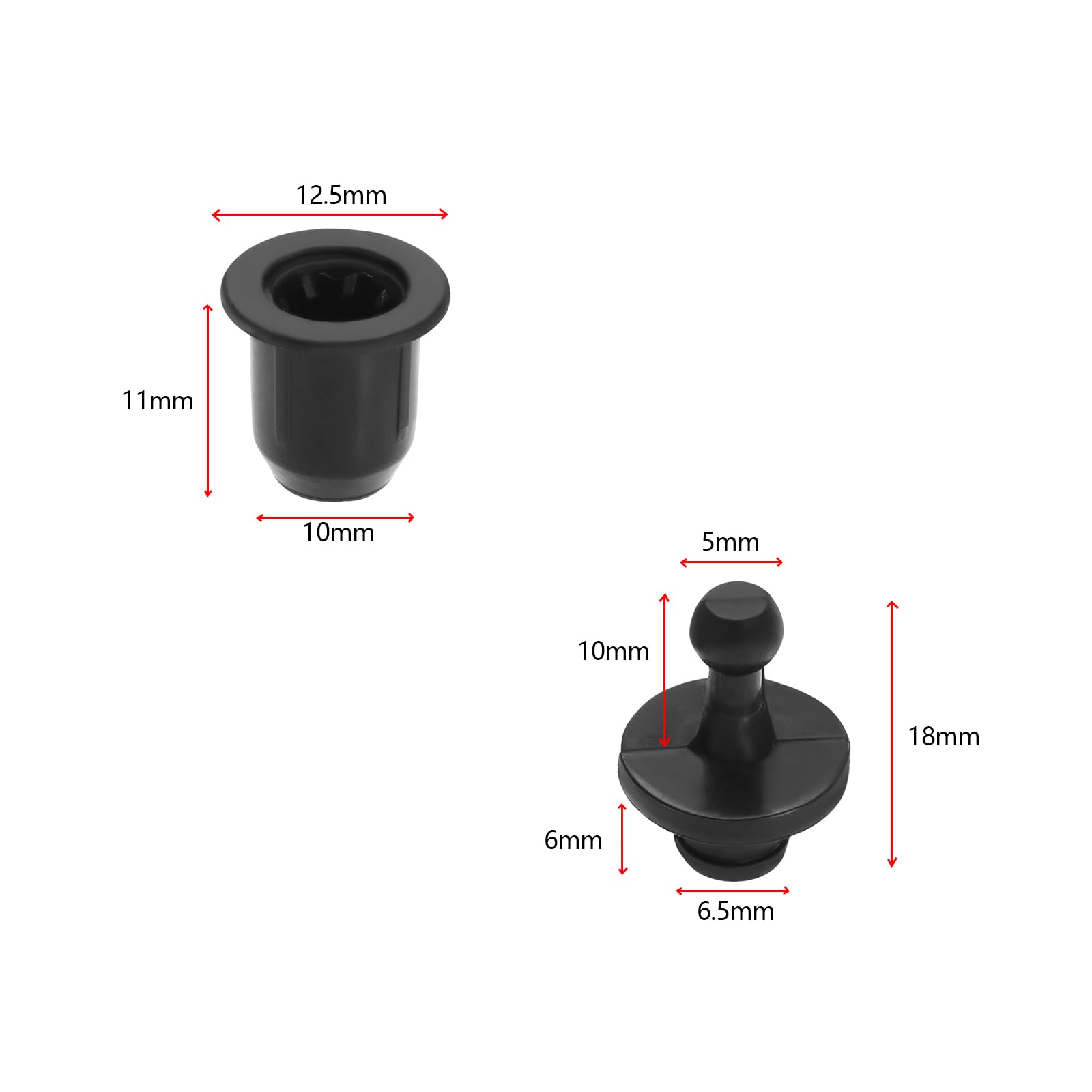 24PCS Speaker Grille Clips Set - Male & Female Audio Grille Fasteners for Speaker Cabinet Assembly & Repair - Durable Speaker Accessories for Home Theater, Car Audio & Studio Setup
