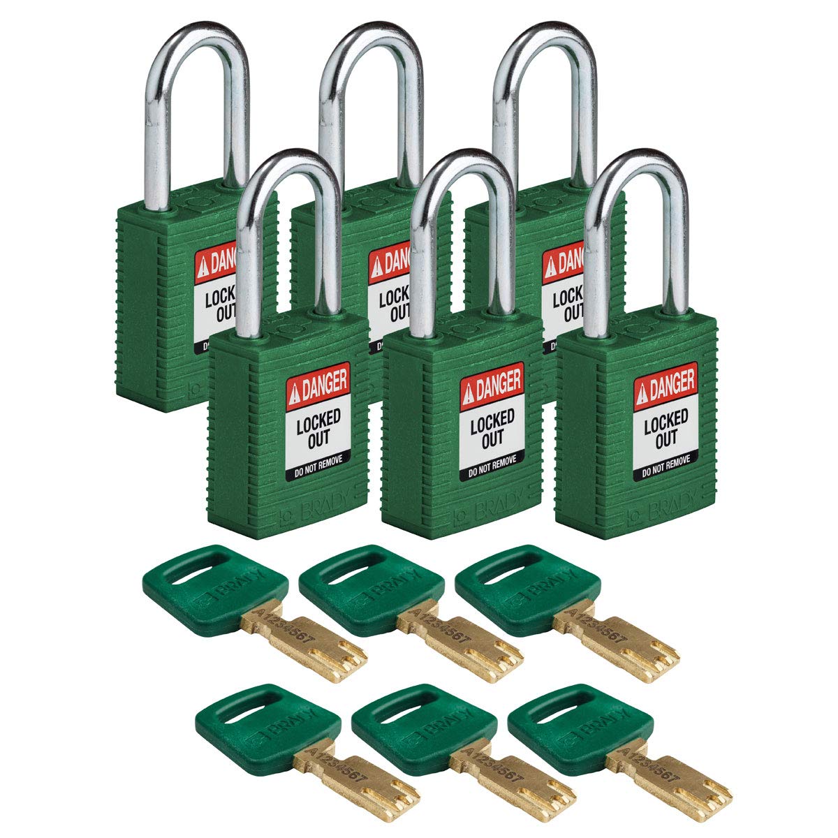 Brady SafeKey Lockout Padlock - 1.5