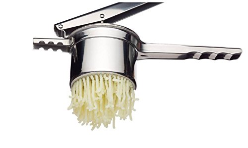 Premium Cuisinox Potato Ricer - Heavy Duty Stainless Steel Potato Masher with 3 Interchangeable Disks - Perfect for Mashed Potatoes, Baby Food & Purees - Essential Kitchen Tool for Home Chefs & Restaurants